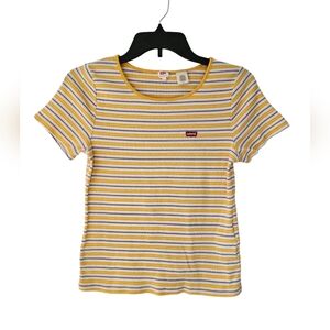 Levi's Yellow Multi Stripe Top